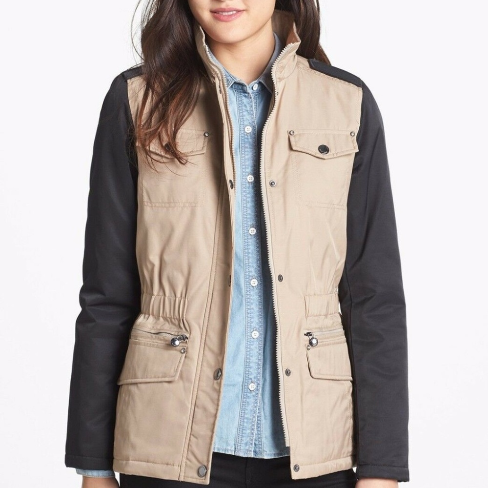 LAUNDRY by Shelli Segal Jacket, Black and Tan